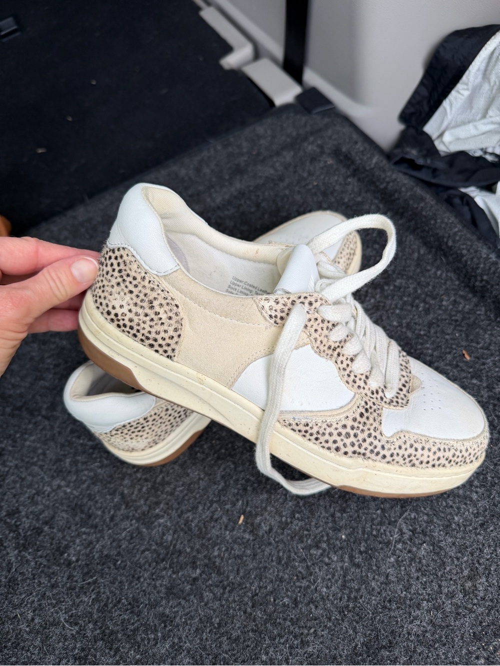Madewell Cream and Leopard-Print Women's Sneakers